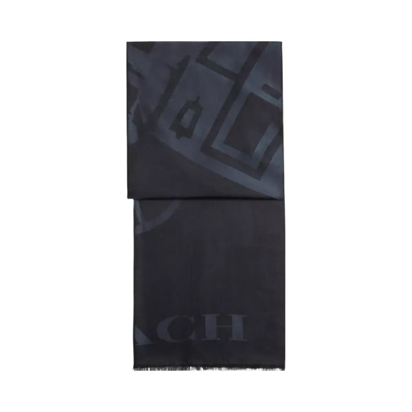 Coach Oversized Horse And Carriage Stole in Black