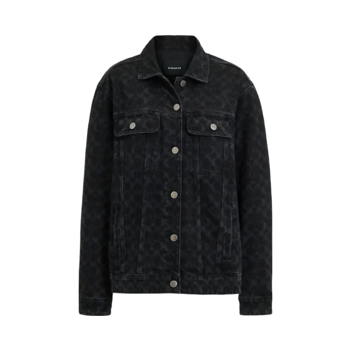 Coach Signature Denim Jacket Black
