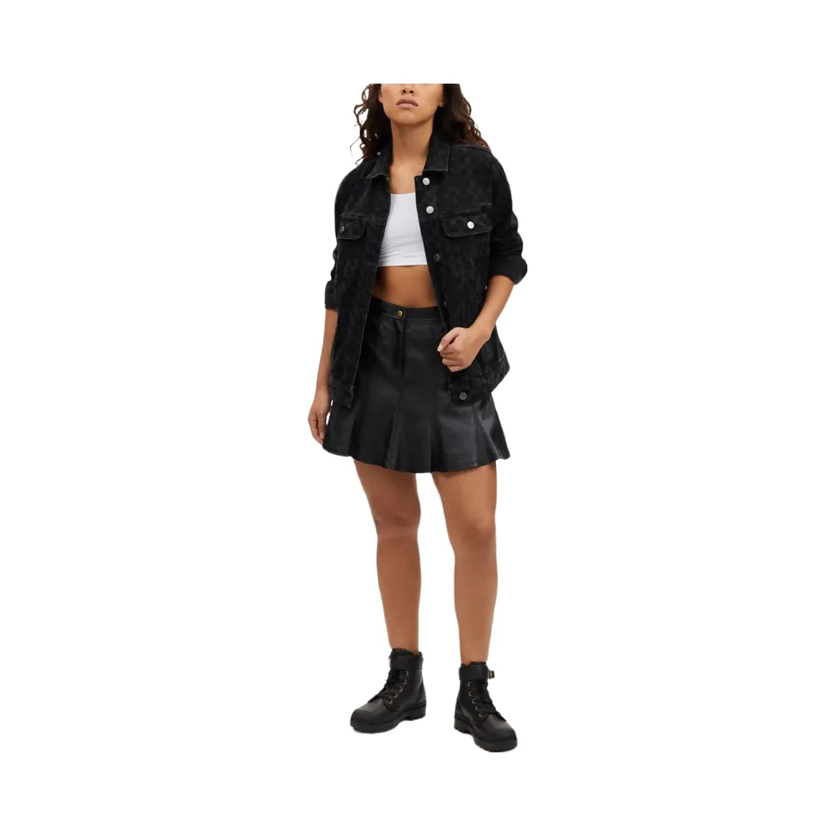 Coach Signature Denim Jacket Black