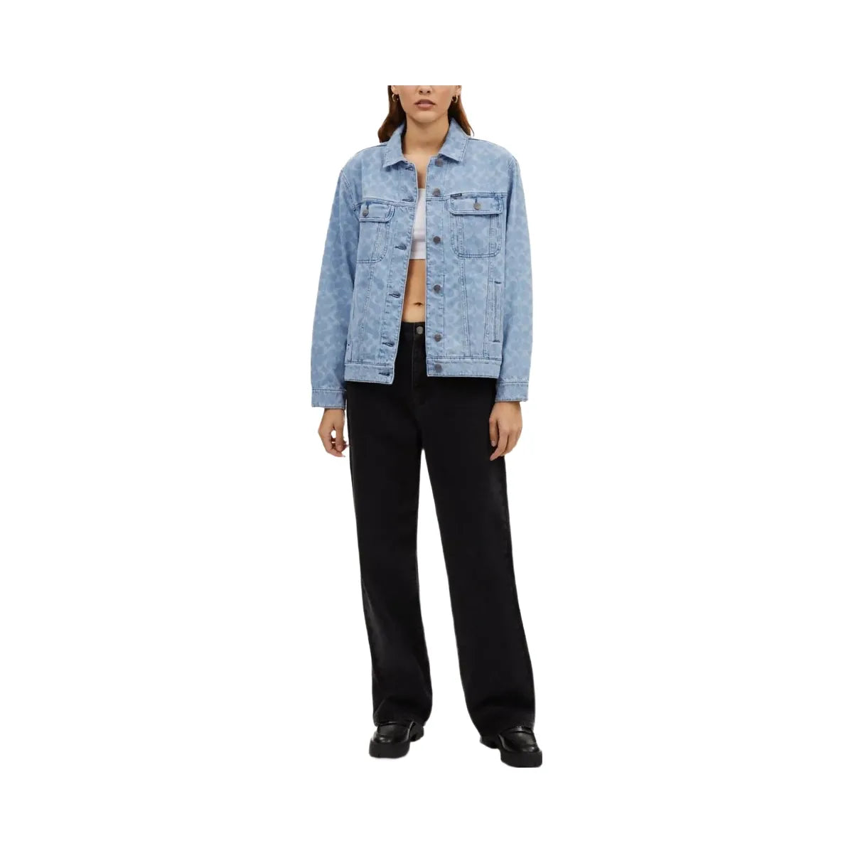 Coach Signature Denim Jacket Light Wash
