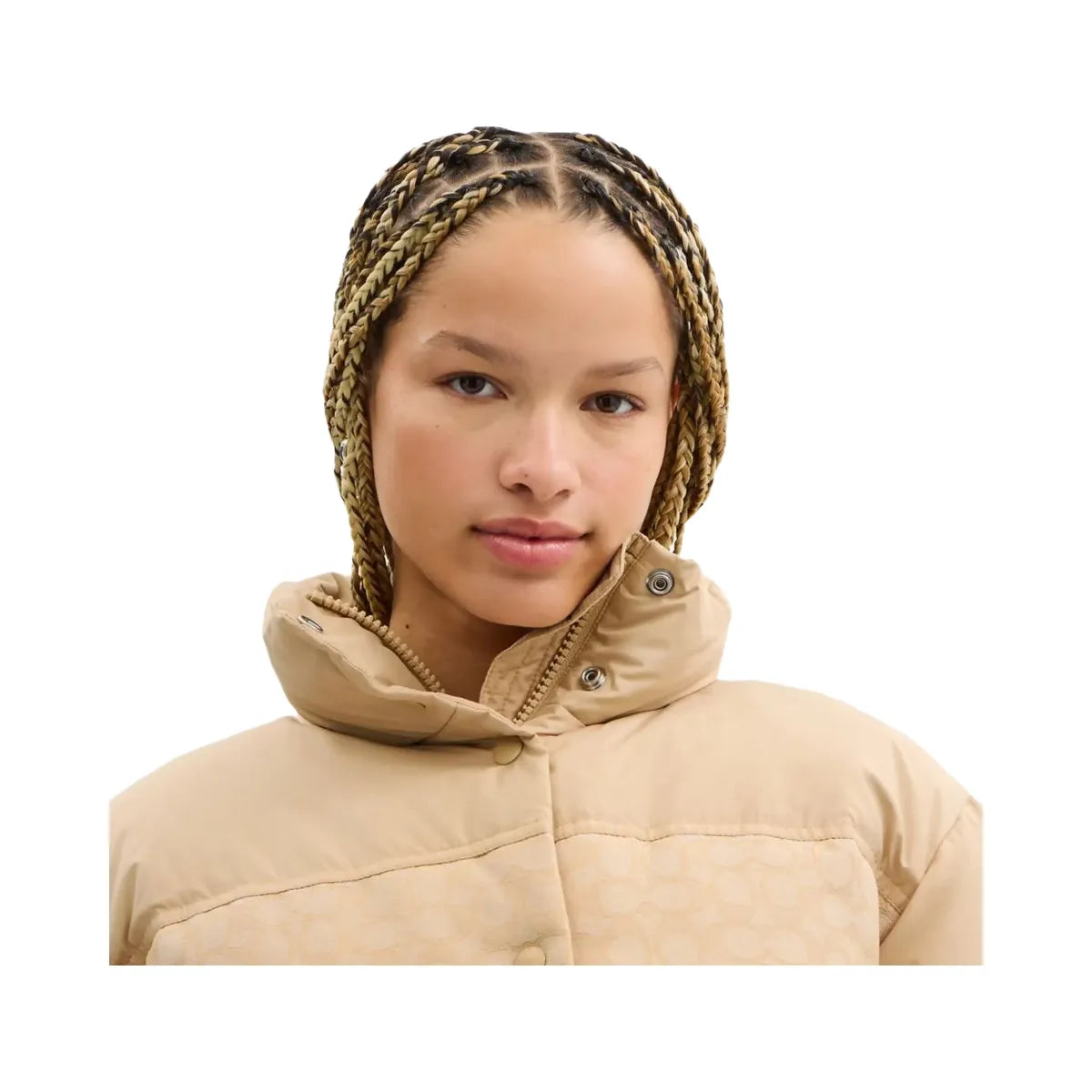 Coach Signature Down Jacket Light Khaki