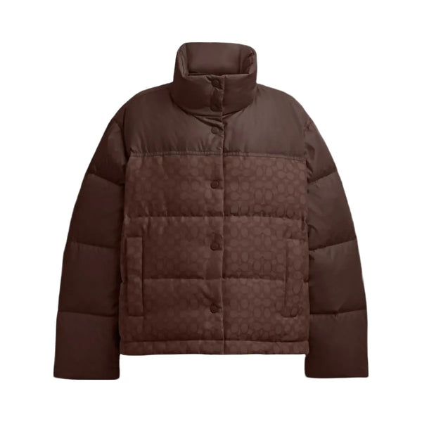 Coach Signature Down Jacket Maple