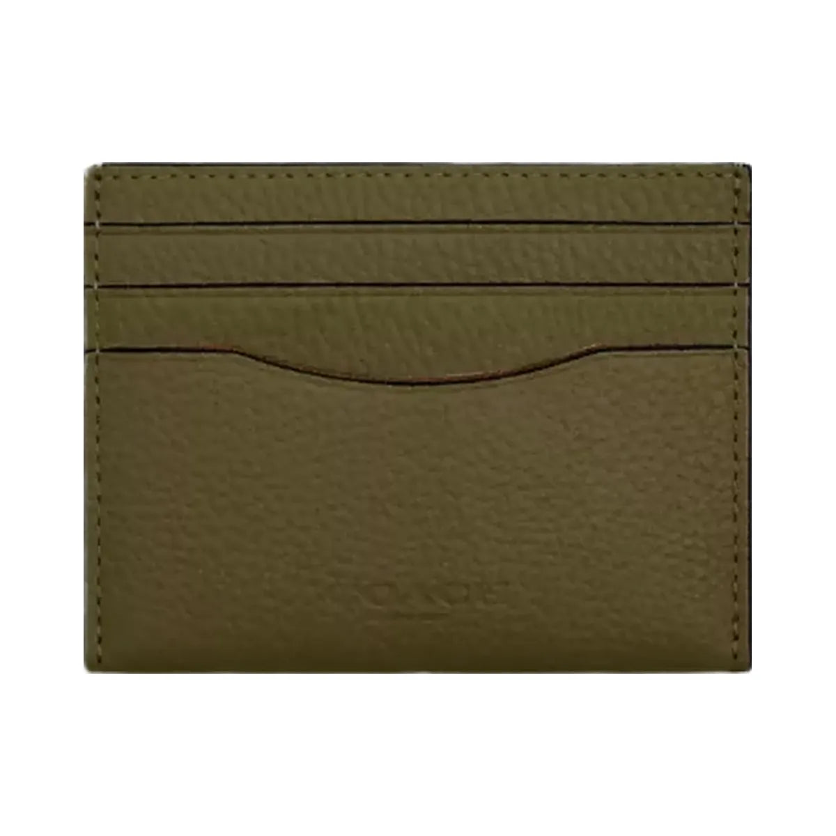 Coach Slim Id Card Case in Silver Olive