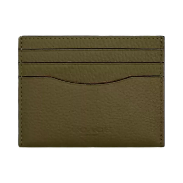 Coach Slim Id Card Case in Silver Olive