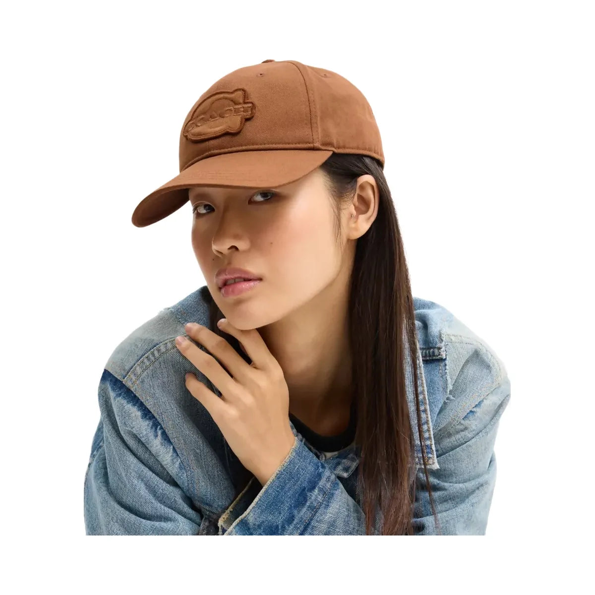 Coach Soho Flat Brim Baseball Hat in Sable
