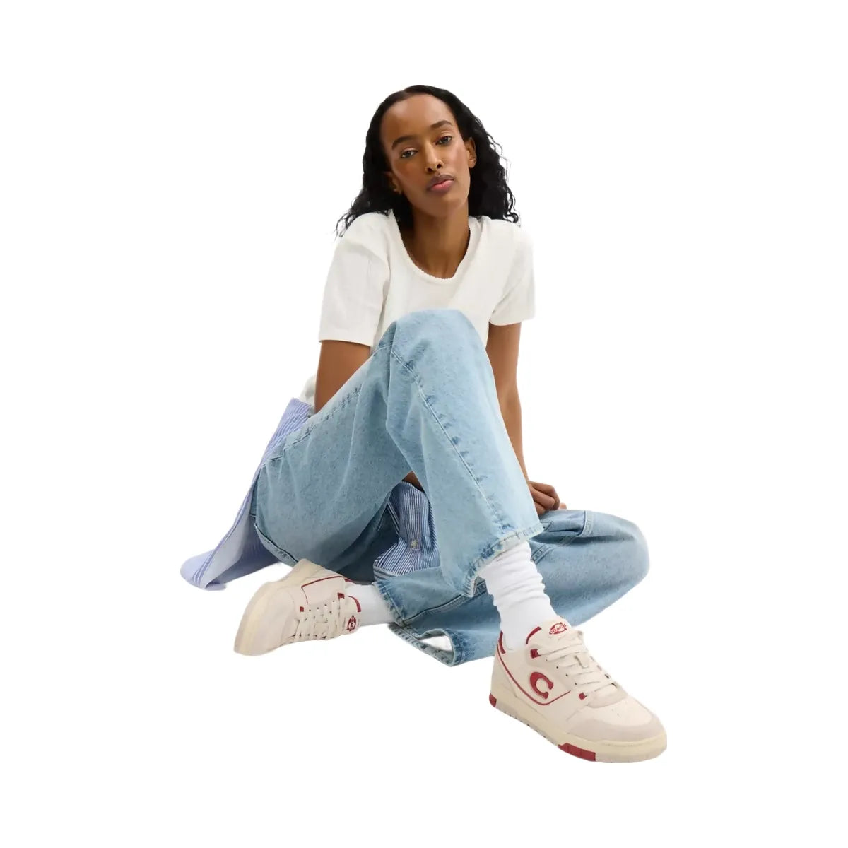 Coach Soho Sneaker in Chalk Poppy