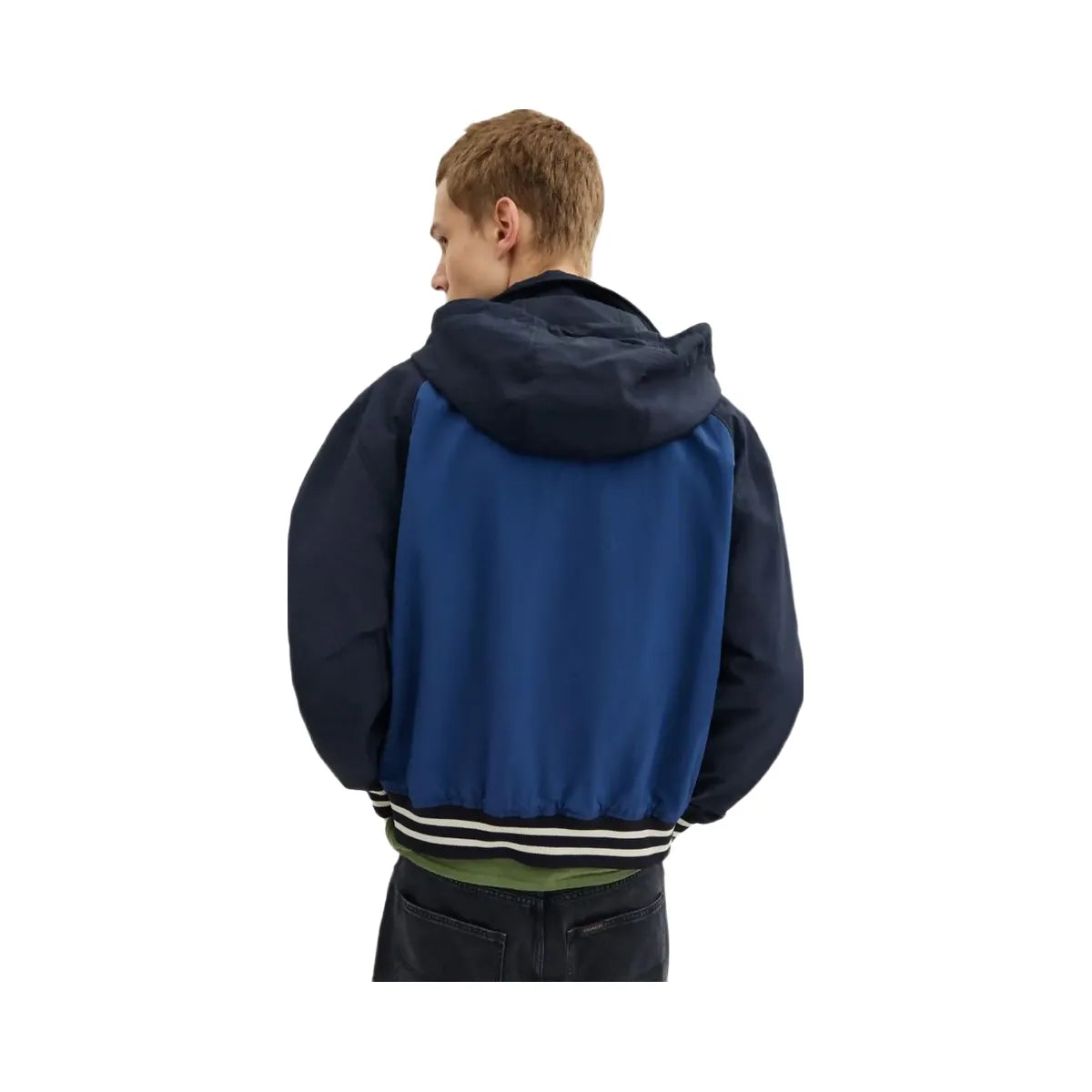 Coach Stadium Jacket In Recycled Polyamide Navy Blue