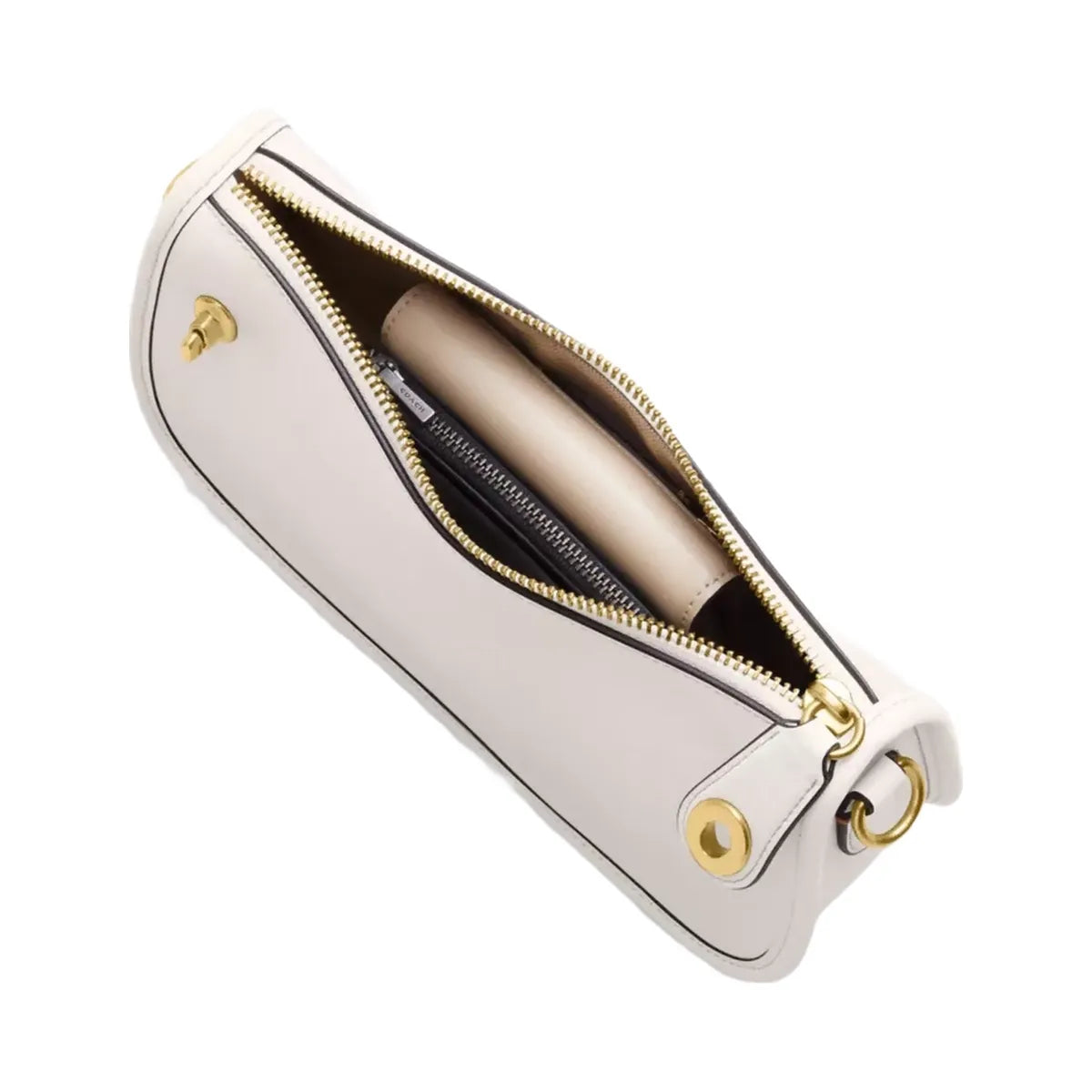 Coach Swinger Bag in Brass Chalk