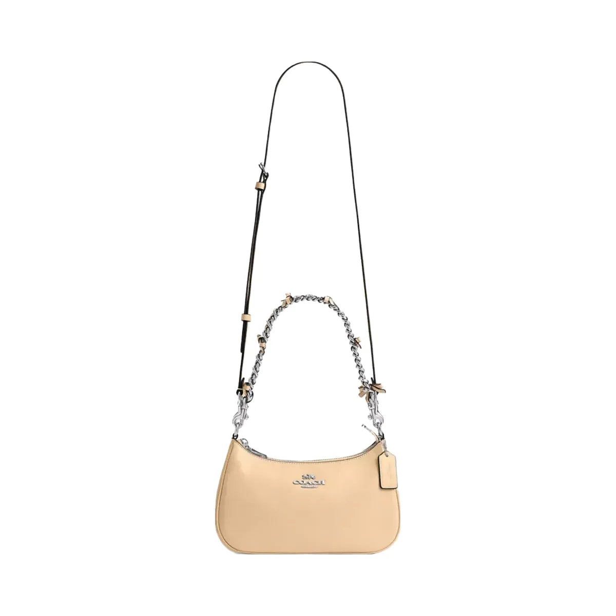Coach Teri Shoulder Bag With Bows in Silver Light Sand