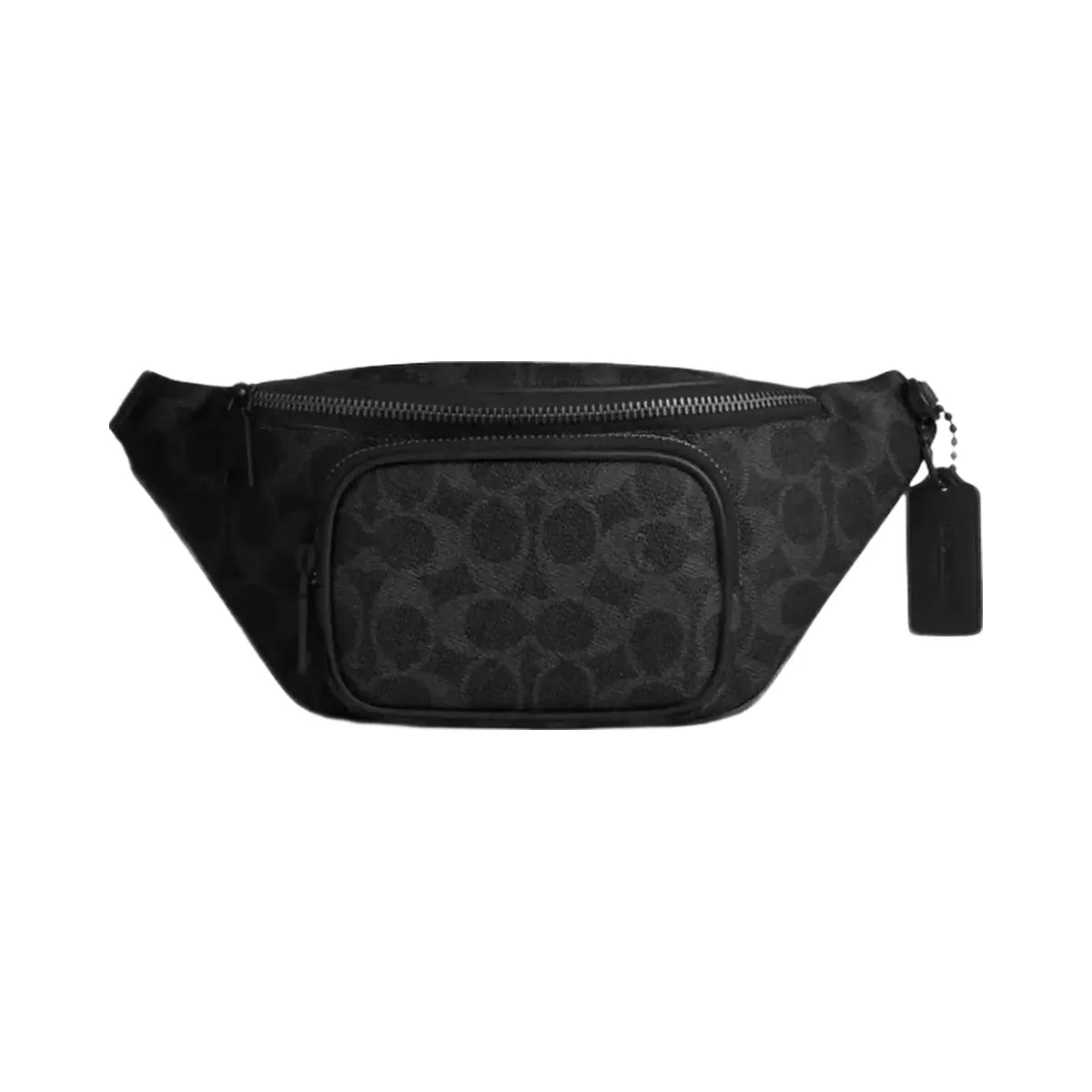 Coach Travis Belt Bag 30 In Signature Canvas in Matte Black Signature