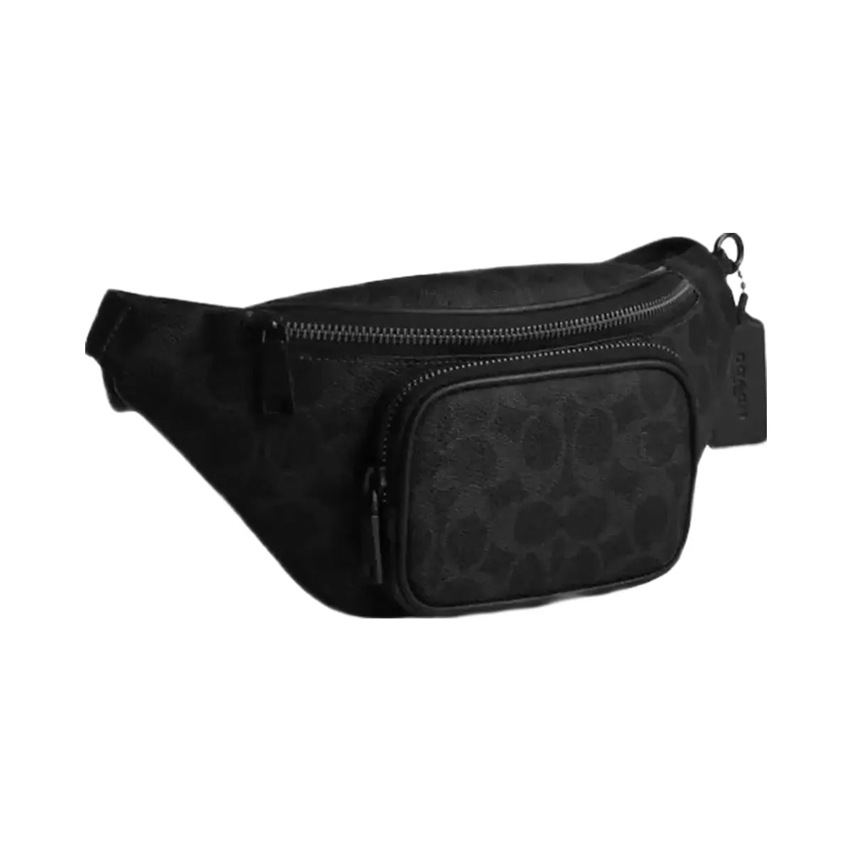 Coach Travis Belt Bag 30 In Signature Canvas in Matte Black Signature
