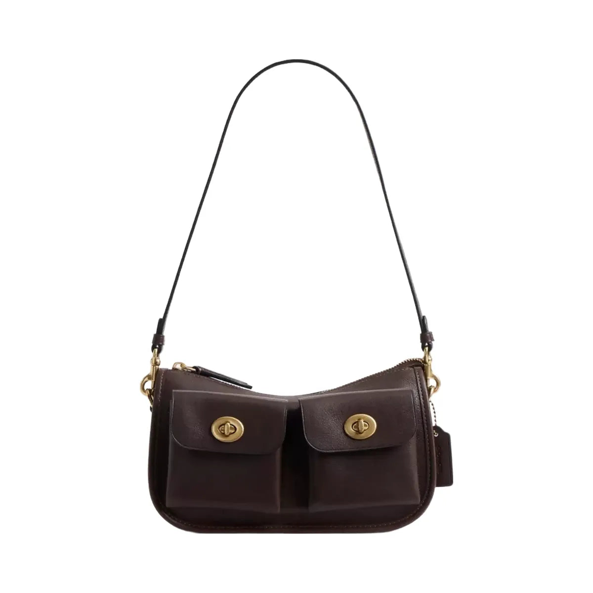 Coach Twin Turnlock Waverly Bag in Brass Maple