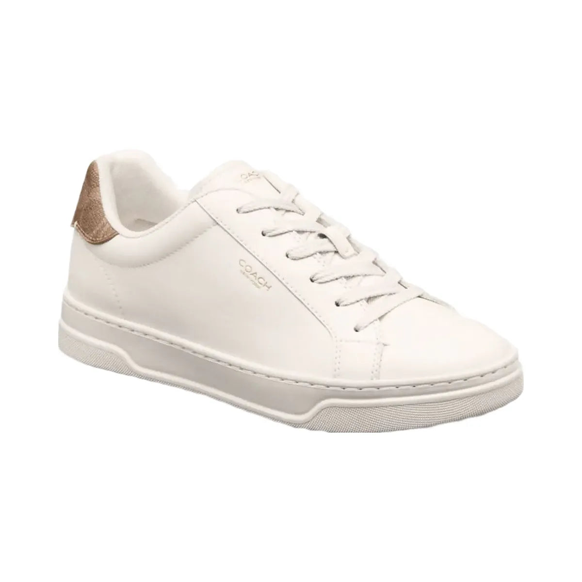 Coach Women's High Line Sneaker Chalk Brown Khaki