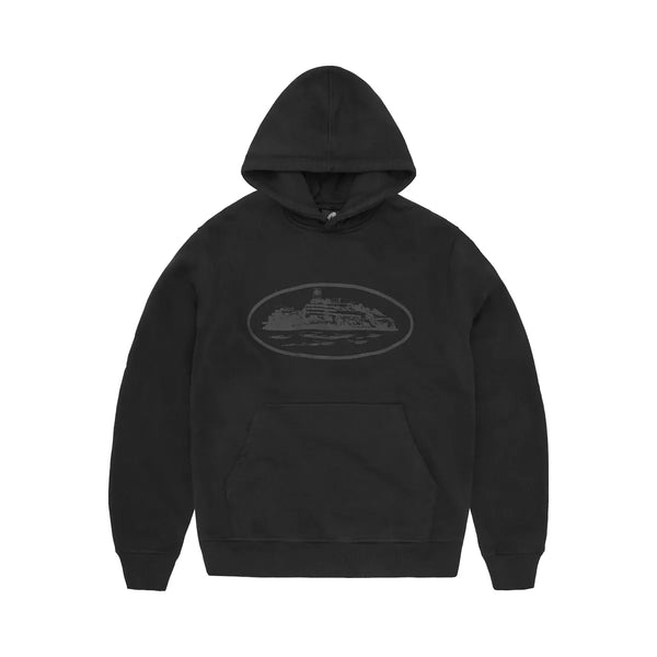 Corteiz Alcatraz Hoodie Triple Black