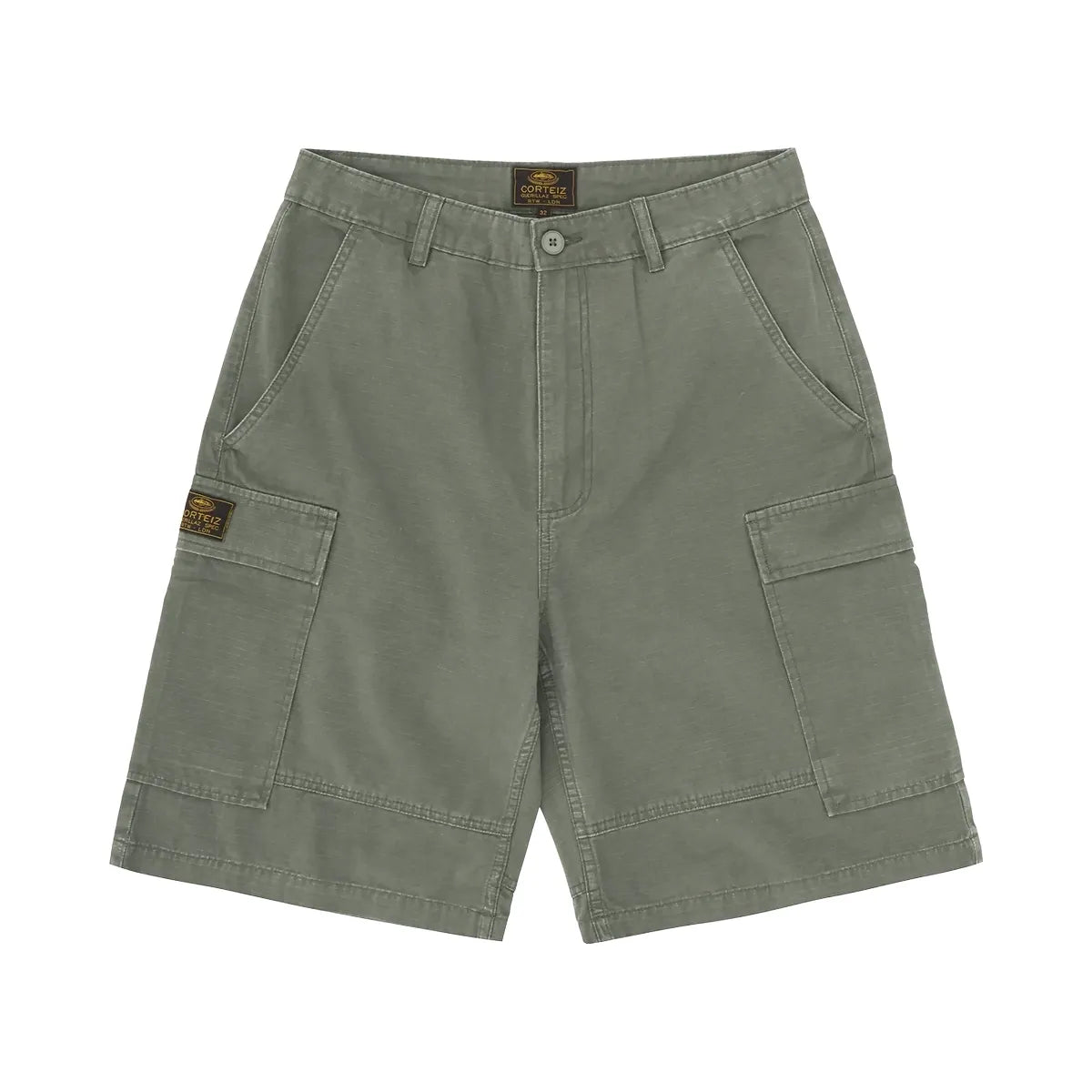 Corteiz Guerillaz Cargo Short Olive
