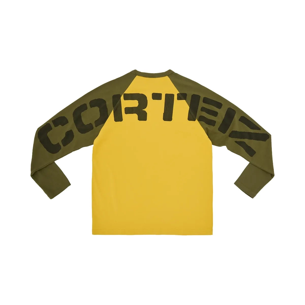Corteiz Stencil Raglan Ls Gold/Olive