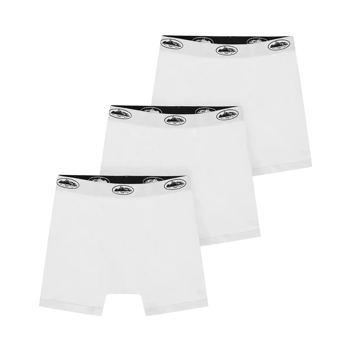 Corteiz White Alcatraz Boxers 3 Pack