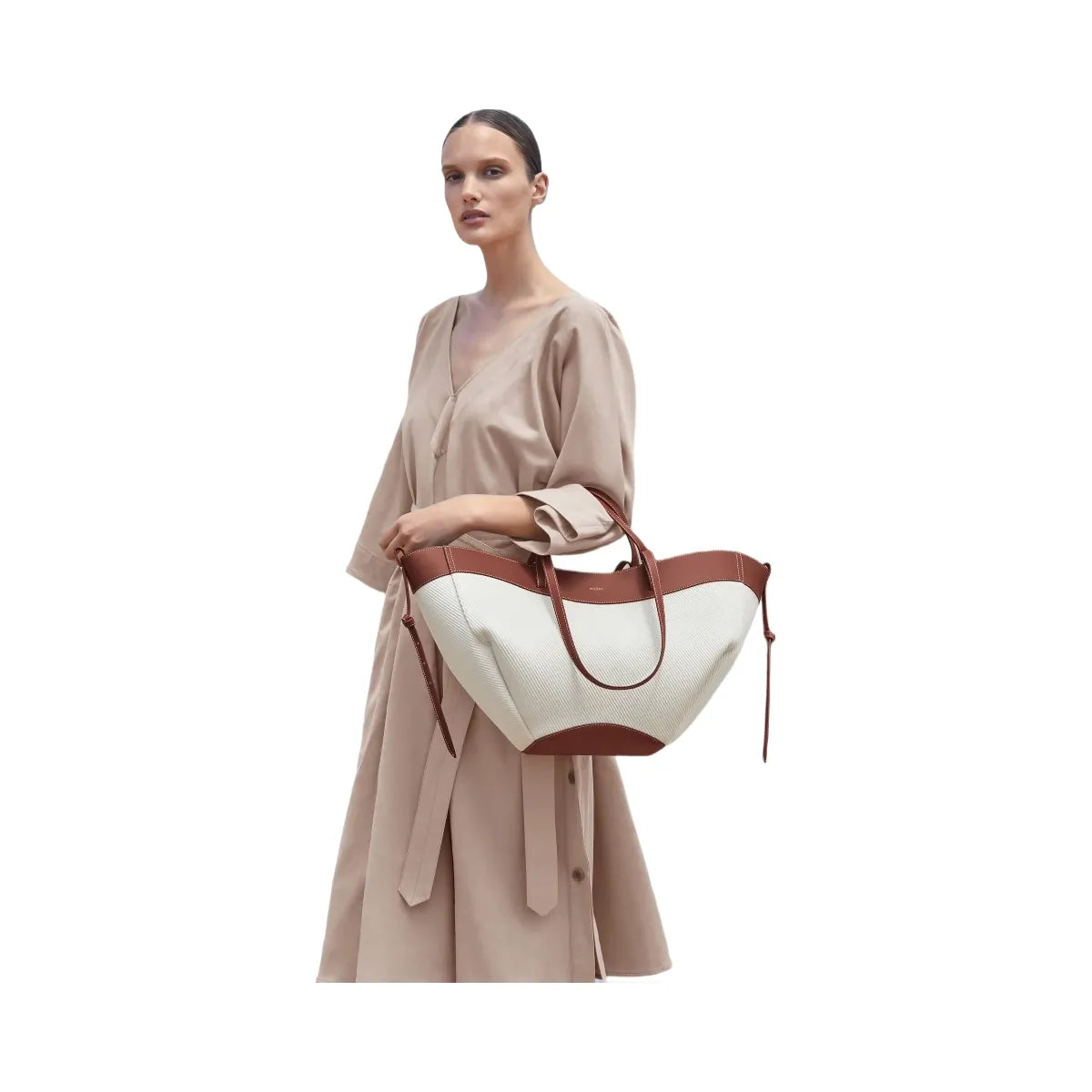 Polène Cyme 'Cognac Canvas'