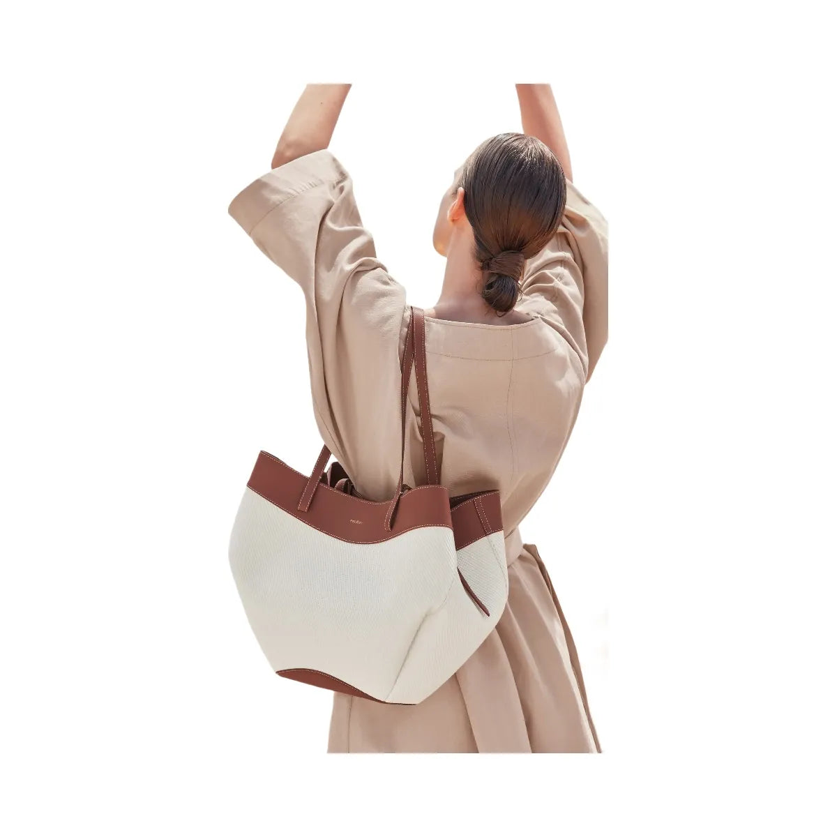 Polène Cyme 'Cognac Canvas'