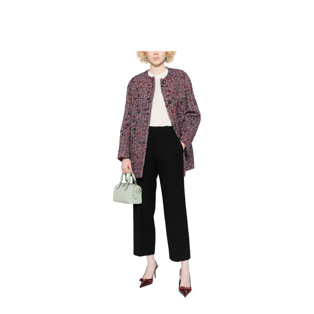 Gucci Wool Tweed Trousers