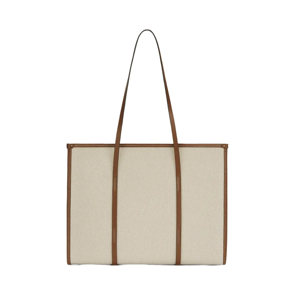 DeMellier The Capri salt & pepper canvas tan smooth