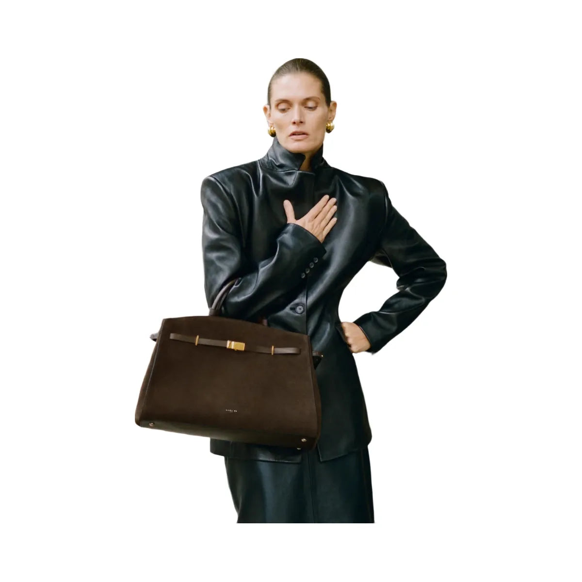 DeMellier The Hudson mocha suede & mocha smooth