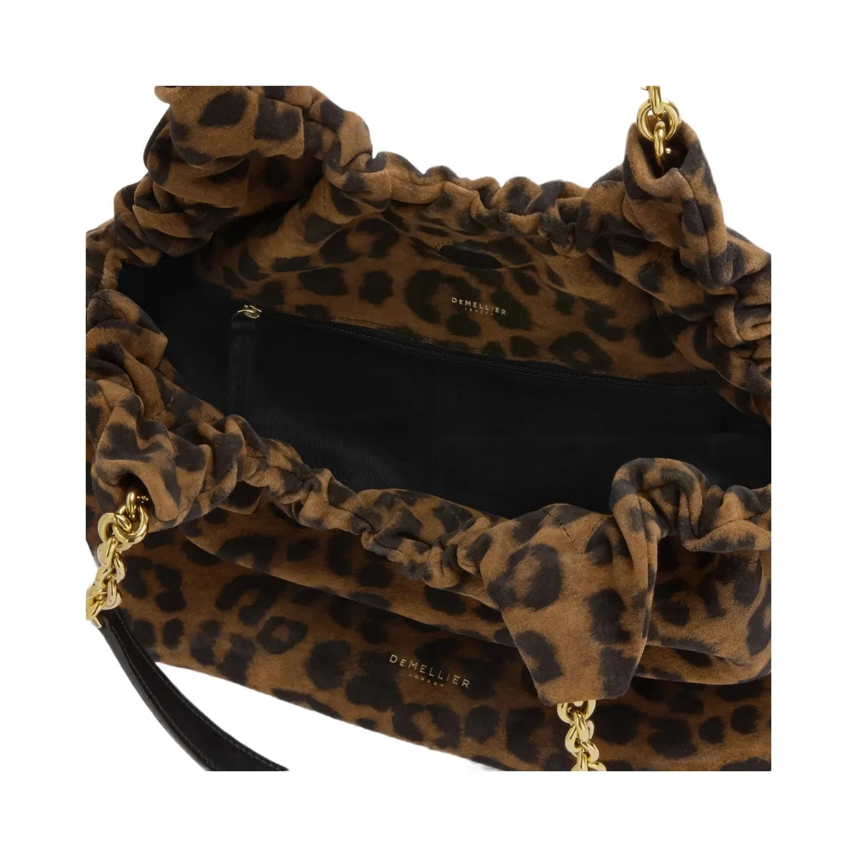 DeMellier The Miami leopard-effect suede & black smooth