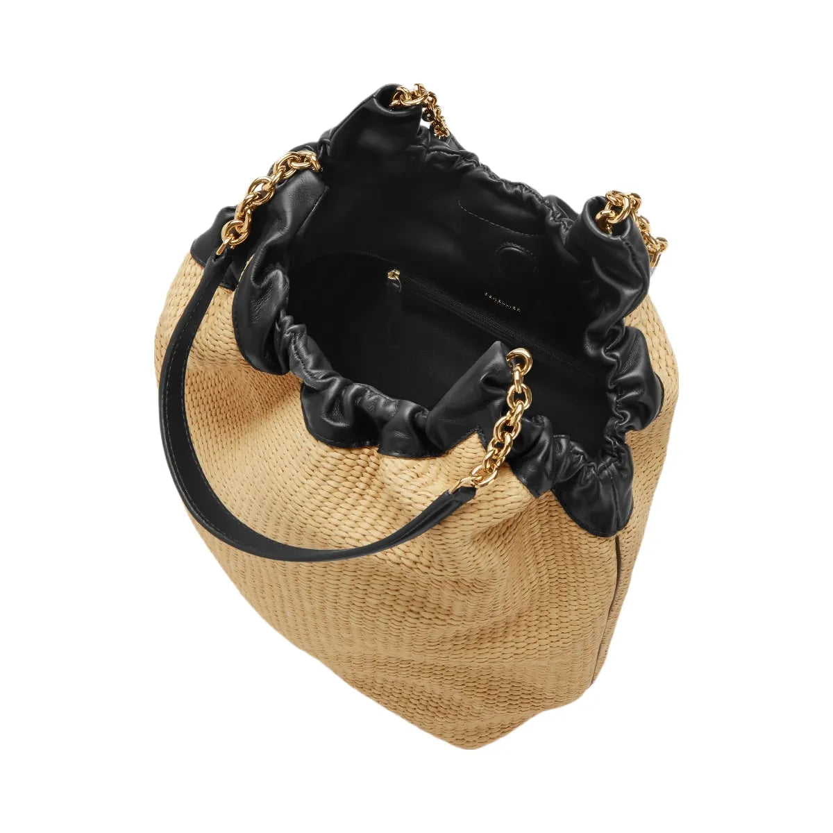 DeMellier The Miami warm raffia black smooth