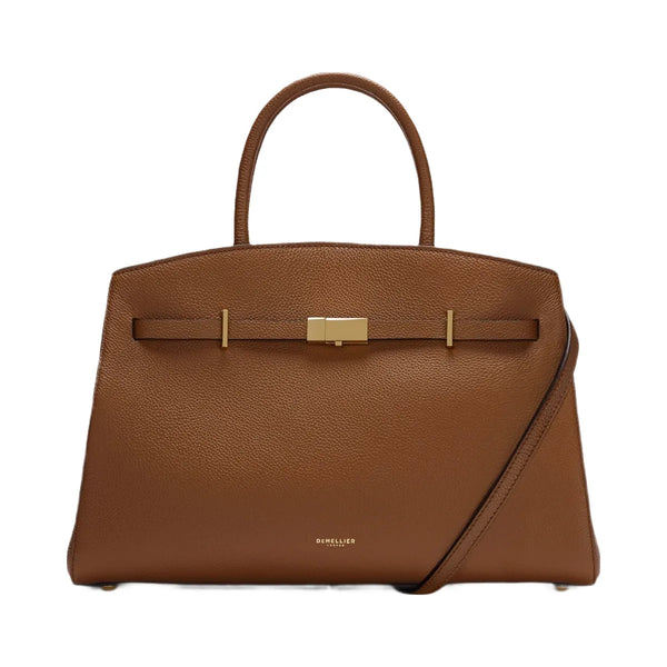 DeMellier The Midi Hudson tan small grain