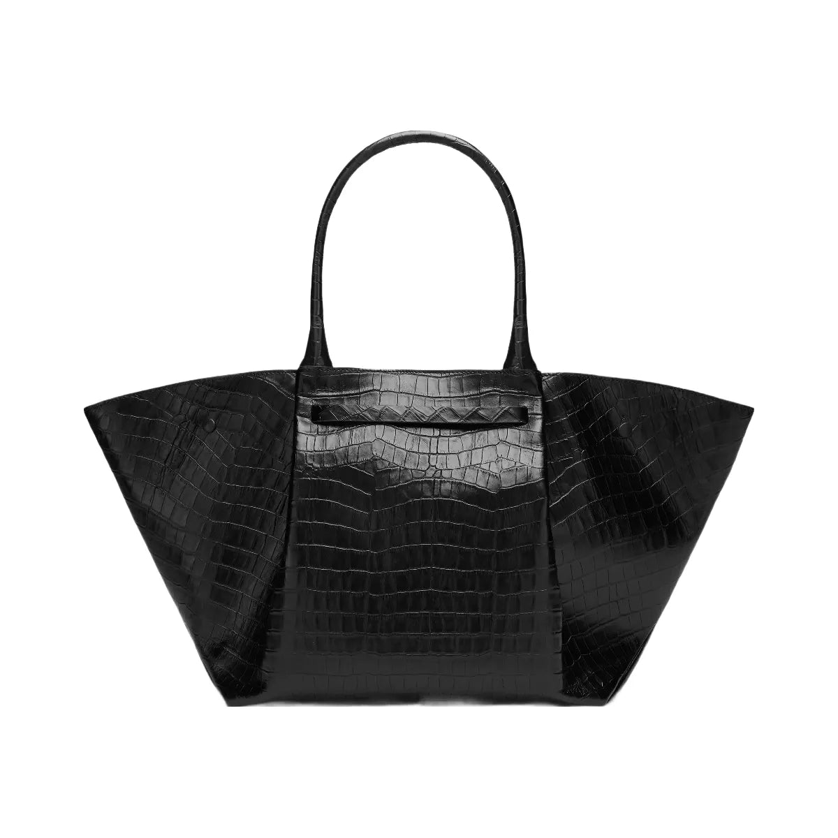 DeMellier The New York black croc-effect