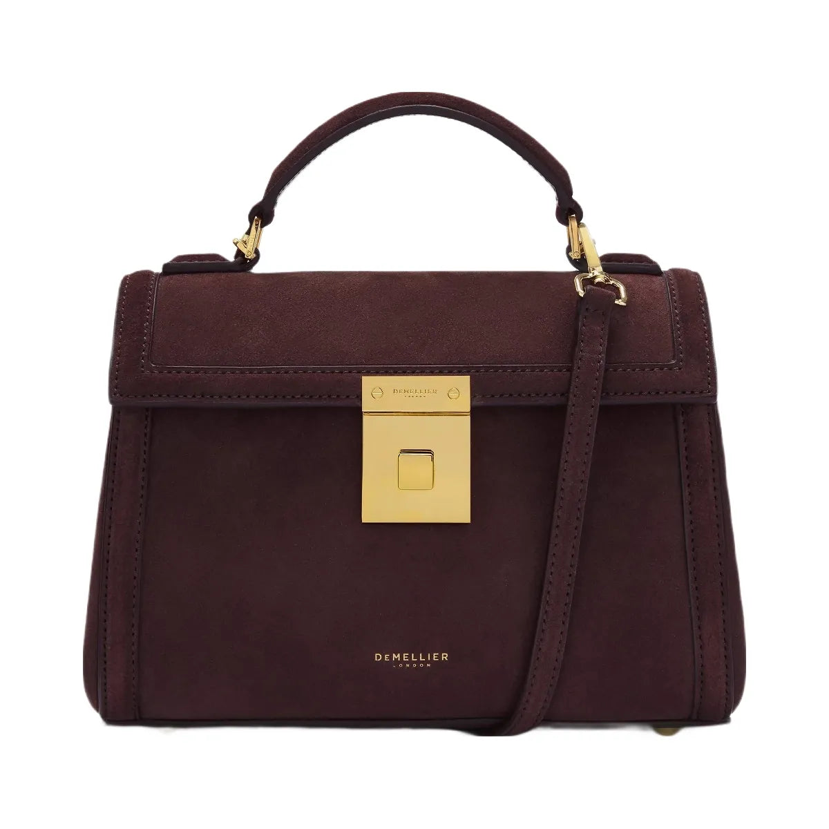 DeMellier The Paris burgundy suede