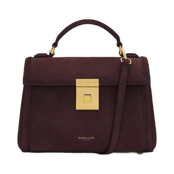 DeMellier The Paris burgundy suede