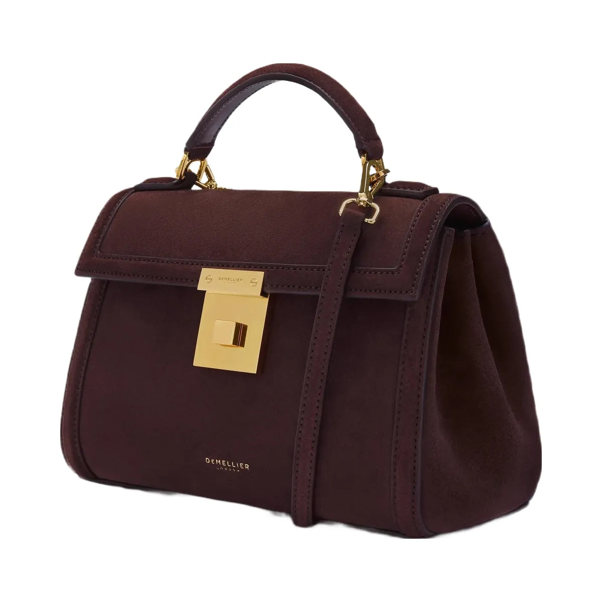 DeMellier The Paris burgundy suede