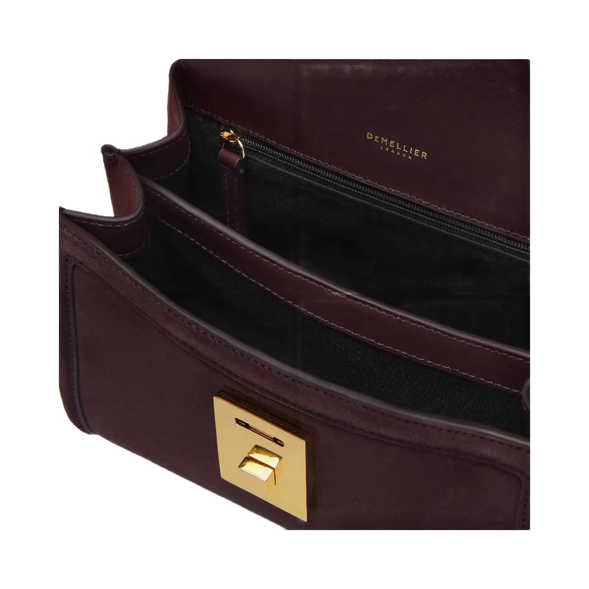 DeMellier The Paris burgundy suede