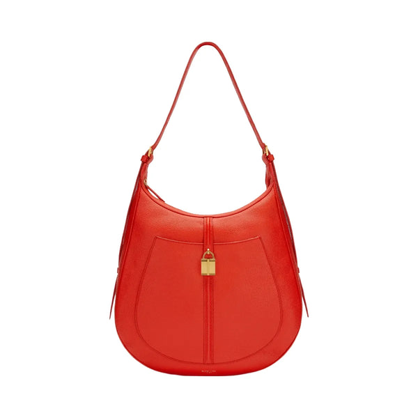 DeMellier The Siena Hobo poppy red small grain