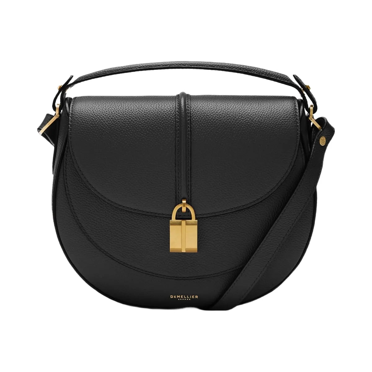 DeMellier The Siena Saddle black small grain