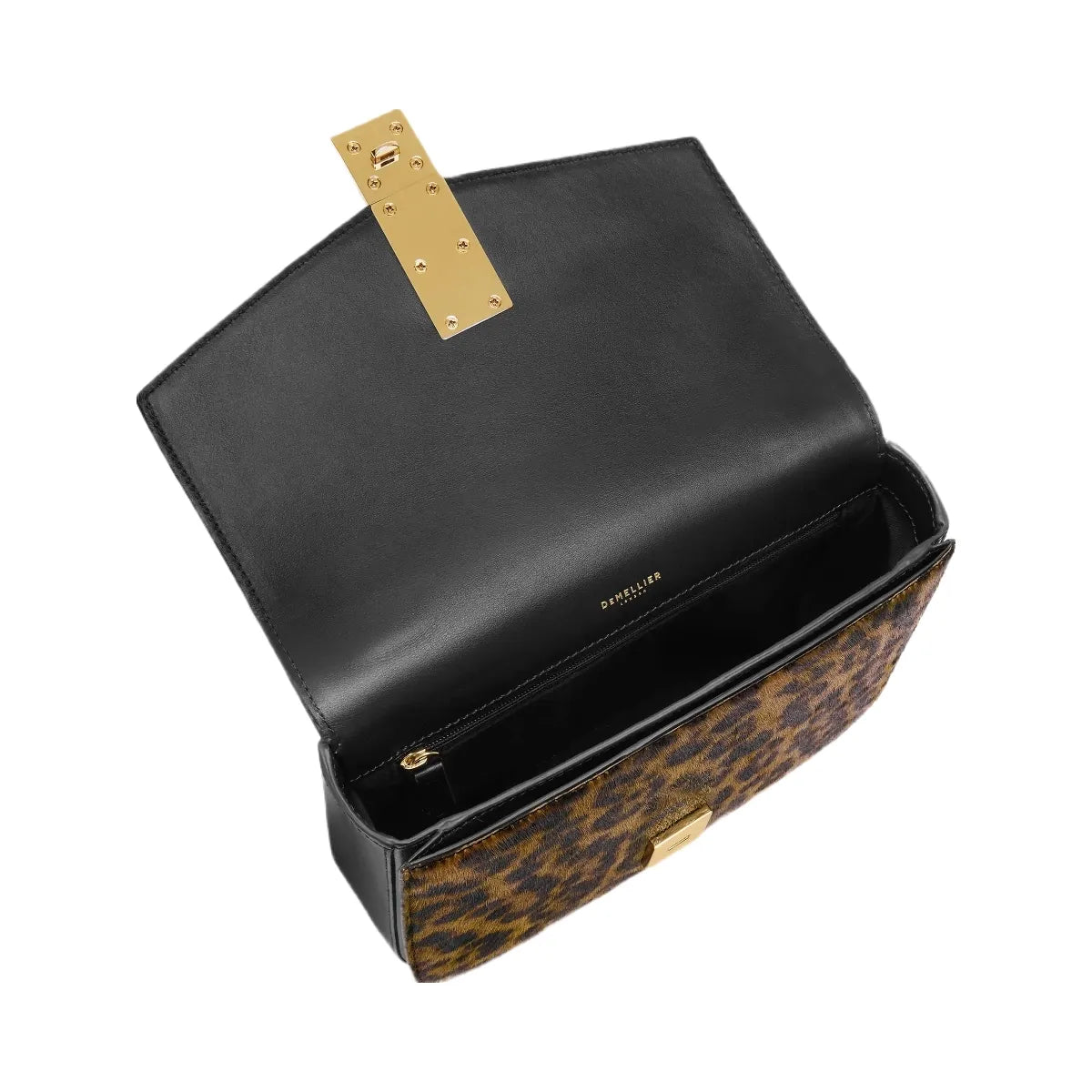 DeMellier The Vancouver leopard-effect calf hair & black smooth