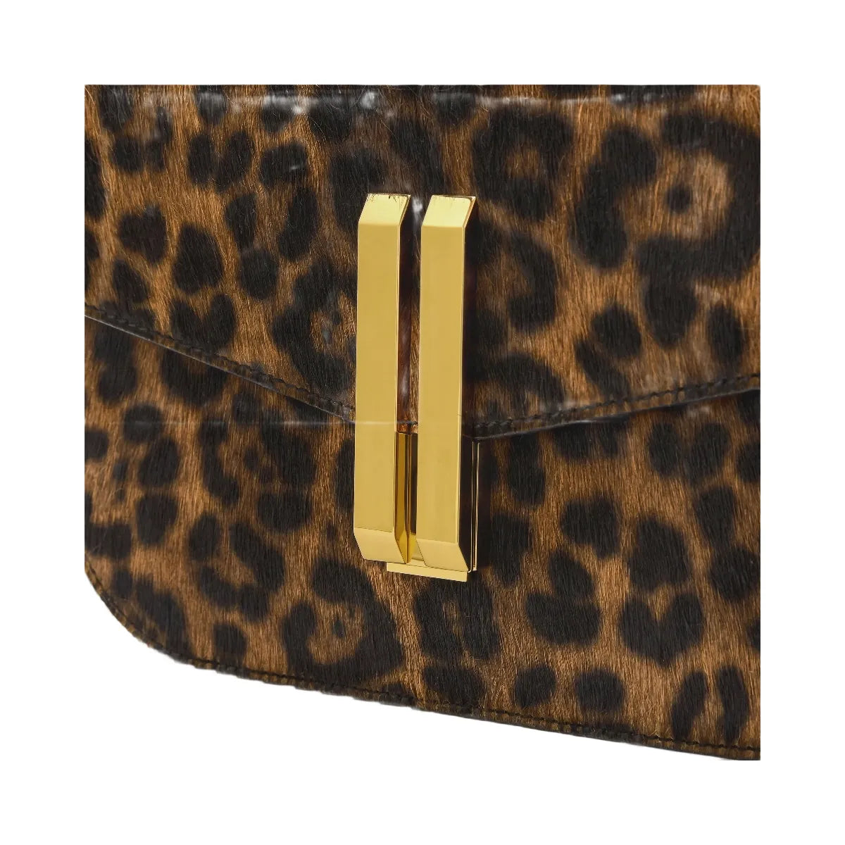 DeMellier The Vancouver leopard-effect calf hair & black smooth