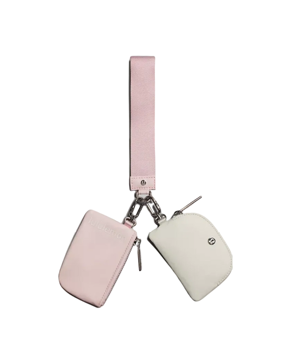 Lululemon Dual Pouch Wristlet Flush Pink/Bone