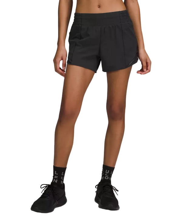 Lululemon Hotty Hot High-Rise Lined Short 4" Black