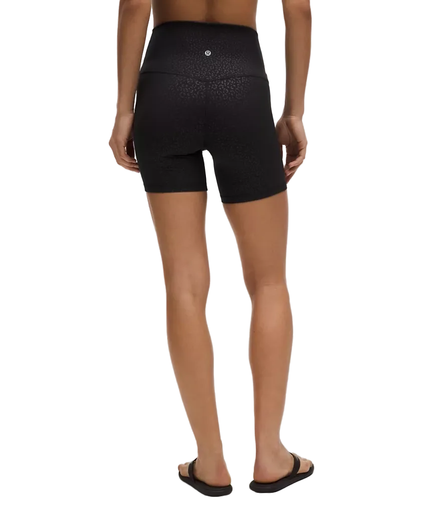Lululemon Align™ High-Rise Short 6" Leopard Daisy Emboss Black