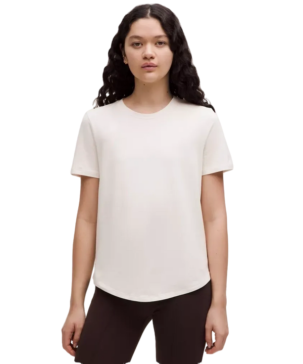Lululemon Love Curved-Hem Crewneck T-Shirt Light Ivory