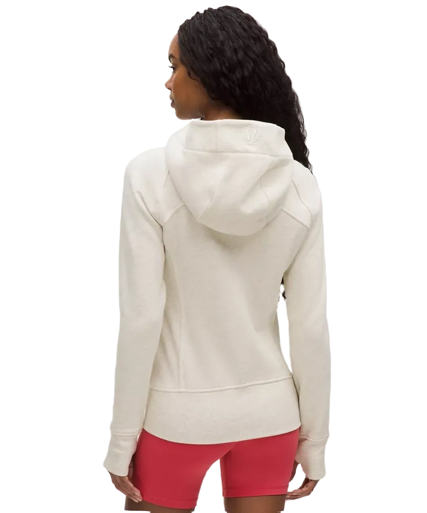 Lululemon Scuba Full-Zip Hoodie Heathered Light Ivory/Gold