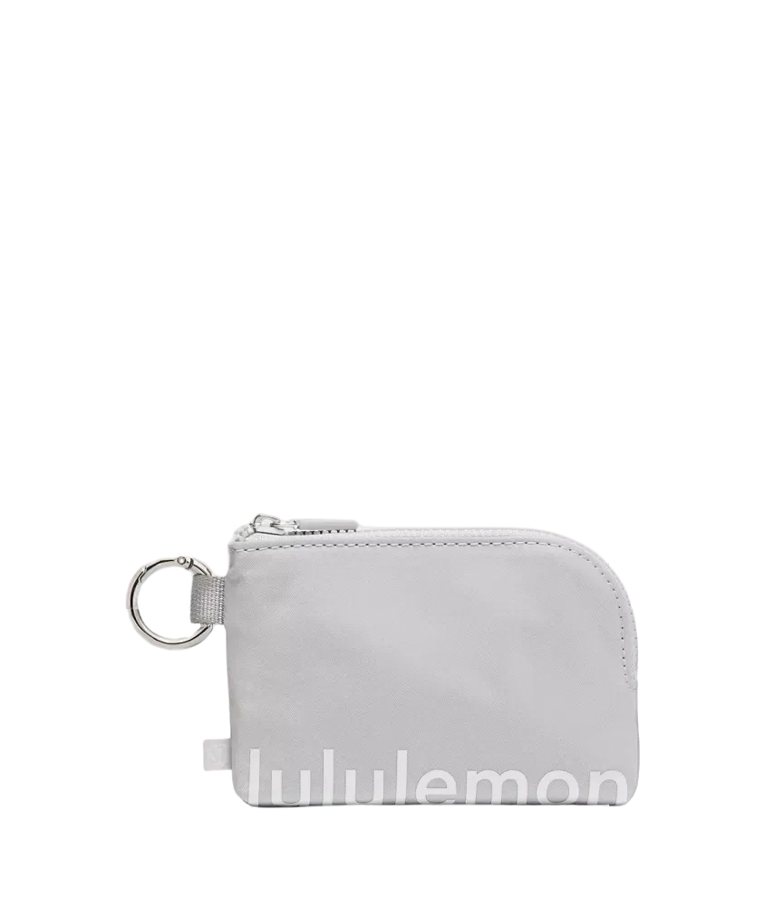 Lululemon Clippable Card Pouch Silver Drop/Vapor
