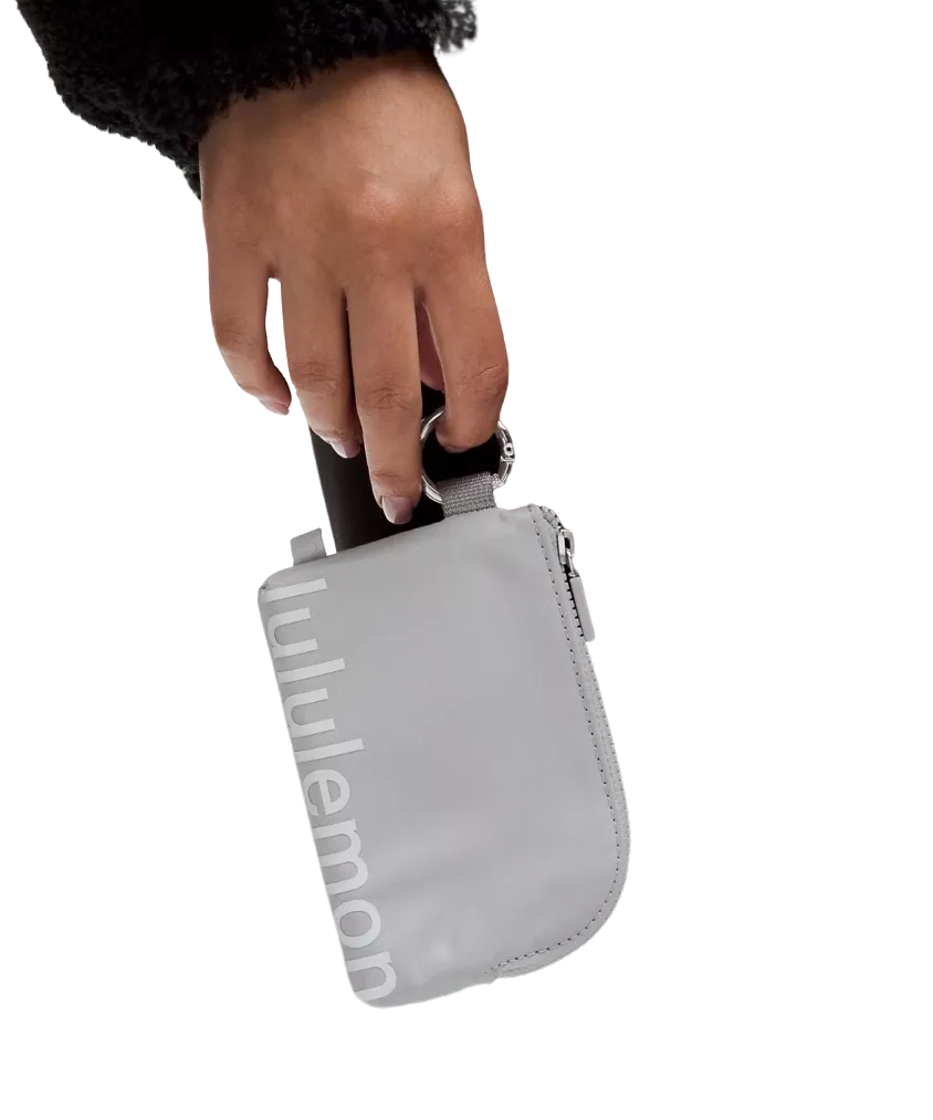 Lululemon Clippable Card Pouch Silver Drop/Vapor