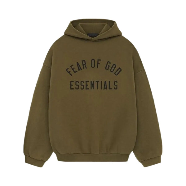 Essentials Fear Of God Essentials Fleece Hoodie Olive
