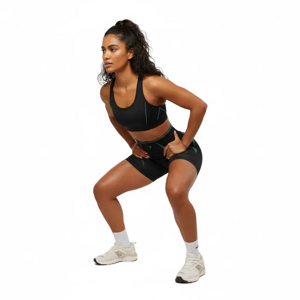 Gymshark Apex Lift Seamless Short - Black/Brand Blue