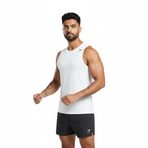 Gymshark Arrival Tank - White