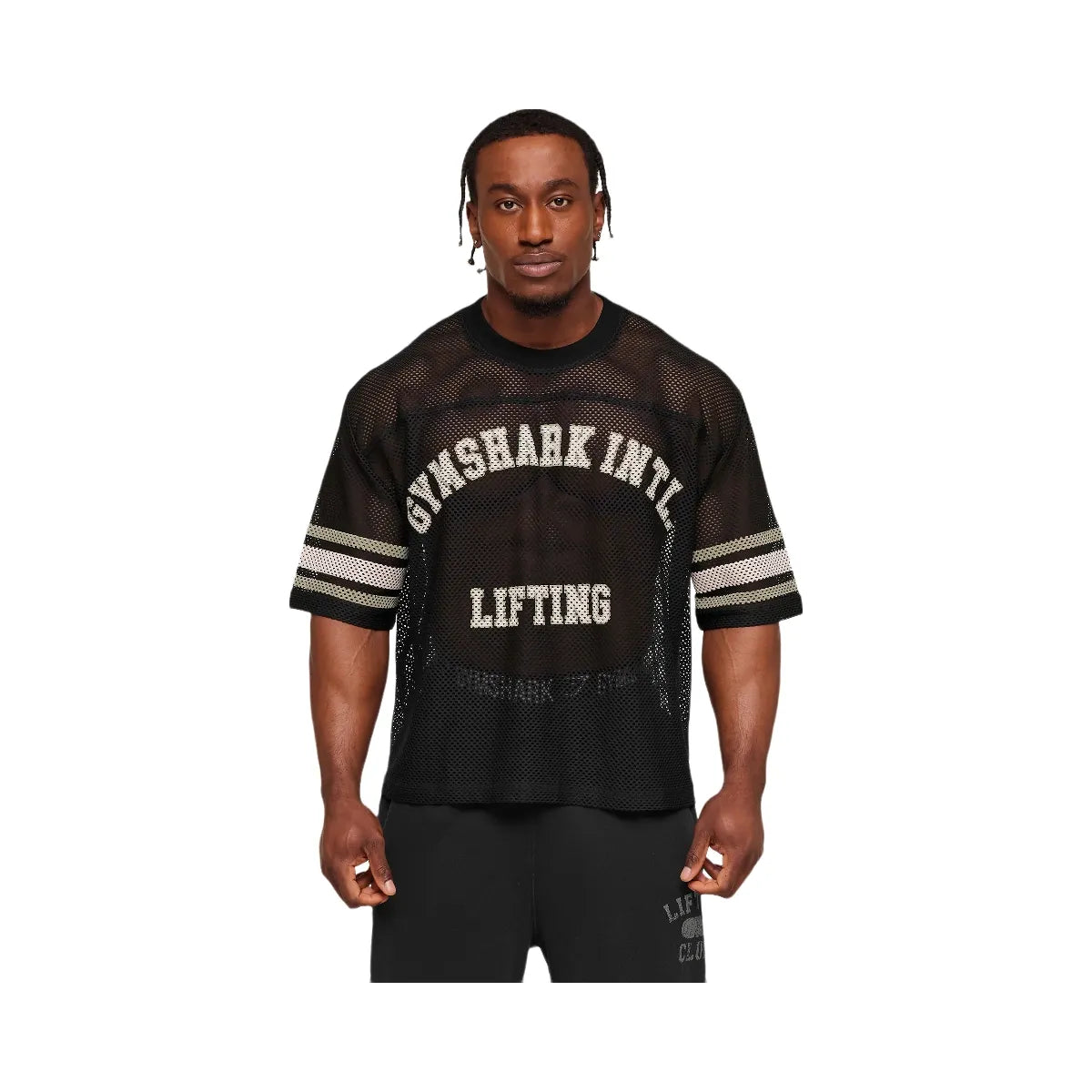 Gymshark Collective Mesh Contrast Jersey "Black"