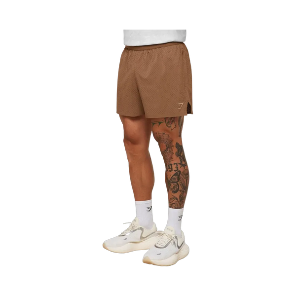 Gymshark Conditioning Club 4" Shorts - Trail Brown/Vanilla Beige